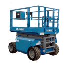 Saxlift, 11.75 m utomhusg&aring;ende 4-hjulsdriven, dieseldriven